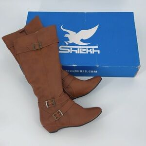 Shiekh Roxey-H Tan Boots size 6.5